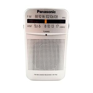 Panasonic RF-P50 Pocket Portable AM/FM Radio Silver Tested & Works